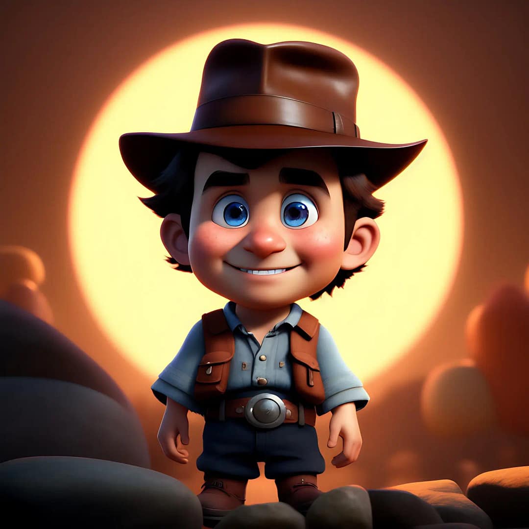 Harnessing the Power of AI-Generated Images for Remote Work 3 cartoon character generated by Fotor ai art creator