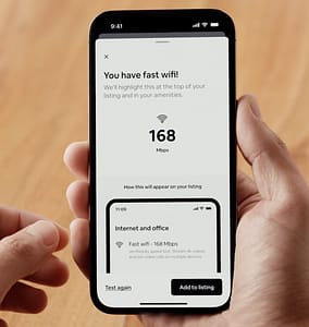 airbnb wifi speed sample