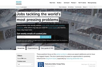 80,000 HOURS Tackling World’s Problems