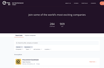 ENTREPRENEUR FIRST Exiting Start-ups